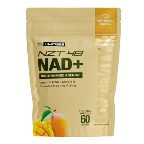 Limitless NZT-48 NAD+ Healthy Aging Gummies - 30 Day Supply