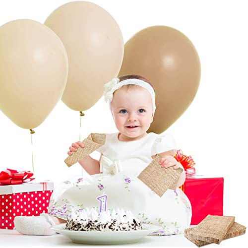 Glenmal 100 Pieces 2 Ply Cocktail Napkin Disposable Soft Napkins Wood Color for Dinner Wedding Party Birthday Bridal Anniversary Reception 13 x 16 Inches