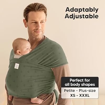 KeaBabies Baby Wrap Carrier and Diaper Bag Backpack - All in 1 Original Breathable Baby Sling, Hands Free Baby Carrier Sling - Waterproof Multi Function Baby Travel Bags