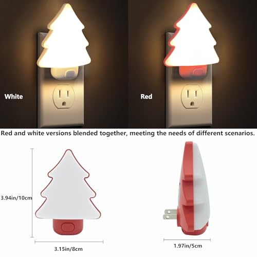 Lámpara de Mesa LED Árbol de Navidad 2 Pzs Blanco miniatura 5