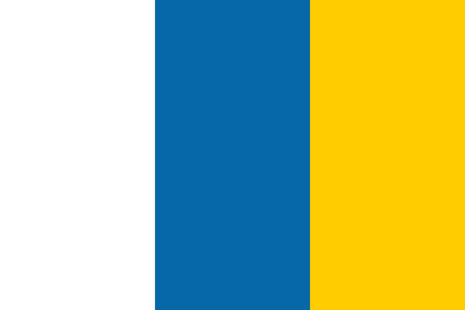 Drapeau Canaries grand format pour décoration de terrasse et jardin