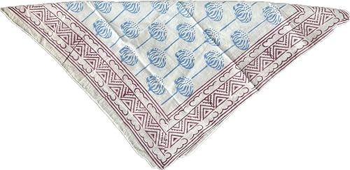 Organic Cotton Bandana Moselle, Bandana Scarf, Paisley Design Scarf, Vibrant Color, High-Quality, Winter Scarf, Unique Design Geometric Scarf, Hand Printed, Hiking Gift2