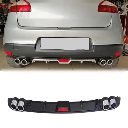 Labbro diffusore paraurti Posteriore Auto per Renault Megane 3, Spoiler Splitter Scarico ABS, Kit carrozzeria,A-Black
