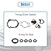X AUTOHAUX Timing Cover Gasket and Seal Set 67828 448924 for Chevy Equinox 3.0L 2010-2012 for GMC Acadia 3.6L 2007-2016 Rubber Stainless Steel