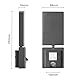Miratic LED - Außenlampe mit Bewegungsmelder IP65 3000K Breiter Abstrahlwinkel über 80 Grad Effiziente Aussenlampe Wand Grau für Terrasse und Garten