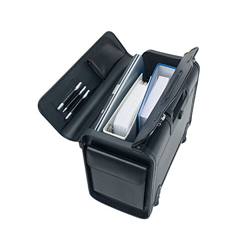 Alassio 92301 - pilotenkoffer Silvana, van imitatieleer, ca. 48 x 39,5 x 23 cm, zwart - Image 4