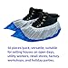BJEFHYP anti slip shoe covers, heavy duty shoe covers，disposable shoe covers, waterproof and wear-resistant plastic non-woven fabric foot covers, outdoor lawn, L50 pieces, blue and white (L), BJE009