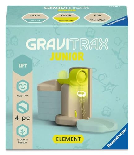 Ravensburger GraviTrax Junior Elememt Lift 24588 - Kugelbahn ab 3 Jahre - Murmelbahn und Konstruktionsspielzeug für Kinder - Geschenk für Jungen und Mädchen Ravensburger GraviTrax Junior Elememt Lift 24588 - Kugelbahn ab 3 Jahre - Murmelbahn und Konstruktionsspielzeug für Kinder - Geschenk für Jungen und Mädchen