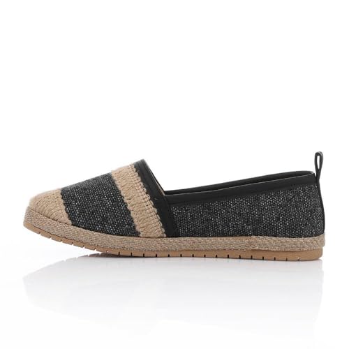 حذاء فلات شيك ناتشورال ايدج سهل الارتداء للنساء من ايس كلوب، لون اسود، مقاس 39 EU