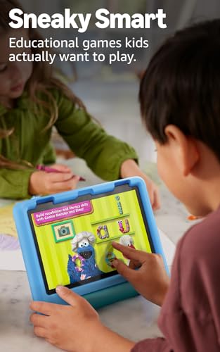 Amazon Fire HD 8 Kids tablet  ages 3-7. With bright 8 HD screen. Includes ad-free and exclusive content, parental controls and 13-hr battery, 32GB,
