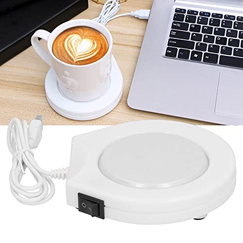 Chauffe Tasses, Chauffe Tasse Café éLectrique, Chauffe Boissons, Chauffe Sous Verre USB Portable Avec Voyant Lumineux Pour DifféRentes Formes Tasse, Pour Bureau, Maison
