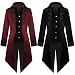 BAIHUODRESS Chaqueta Abrigo Steampunk para Hombres Abrigo Renacentista Medieval Casual Manga Largas...