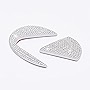 1797 for Lexus Emblem Accessories RX ES GS LX RC Bling Steering Wheel Logo Cover Stickers Decals for Women Men Crystal Silver Pack of 2