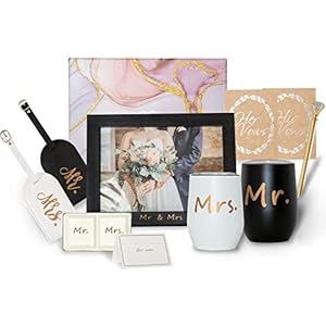 Wedding Gifts for Couples Unique Engagement Gift Box for Bride and Groom Bridal Shower Gift Christmas Gifts for Newlywed…