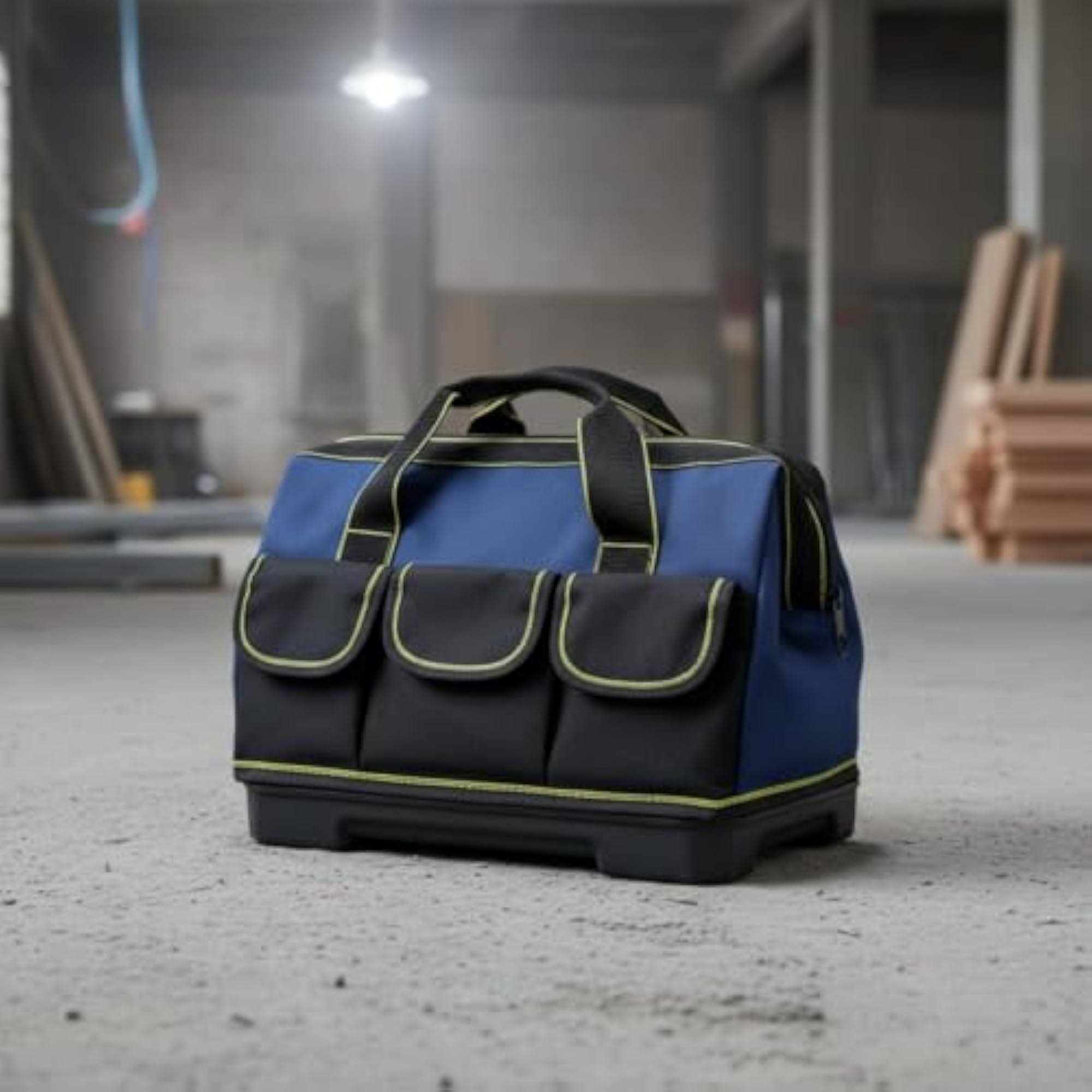 Heavy Duty Upright Tool Bag with Plastic Base