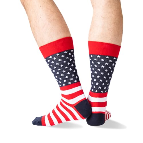 Hot Sox Men's Fun Travel & Cities Crew Socks-1 Pair Pack-Cool & Artistic Novelty Fashion Gifts3