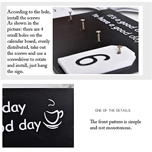 Bureau kalender Houten Kalender Desktop Perpetual Flip Calendar 2021 Perpetual-Permanent Academic Desk Agenda Pad 11x8… - Image 4