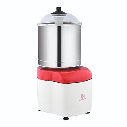 VIJAYALAKSHMI | Cute Masala Grinder | Table Top Wet Grinder 0.5 Litre | (White & Red)