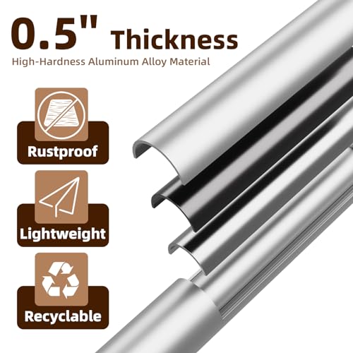 FUSHIDE Standard Walker,Aluminum Folding Lightweight Walkers with Seat Support up to 300lbs,Adjustable Height with 5-inches, 2-Wheels Narrow Walkers for Seniors&Handicapped,Black,YMX8236XC - Thumbnail 7
