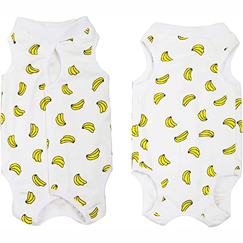 Combinaison de récupération pour chat imprimé banane taille L
