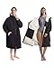 Victoper Waterproof Changing Robe Adults with a Warm and Plush Lamb Lining Upgraded Waterproof Pocket and Inner Pocket Windproof Oversized Changing Robe for Swimming Surfing Water Sports