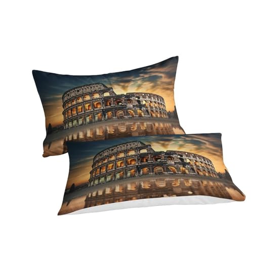 Juego de funda nórdica de Coliseo en microfibra King de 220x240 cm con 3 piezas para cama con cremallera 6