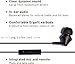 Panasonic ErgoFit Wired Earbuds With Microphone, 3.5mm Jack Wired Headphones with Mic and Call Controller, Ergonomic Custom-Fit Earpieces (S/M/L), for Phones and Laptops - RP-TCM125-KA (Matte Black)