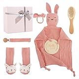 Sûr et durable - Matériaux auxquels on peut faire confiance : tous les composants de l'ensemble sont fabriqués à partir de matériaux testés et sans substances nocives - Coton respirant pour la peau sensible de bébé et bois naturel sans éclats. Le hochet crocheté à la main est doux, robuste et parfaitement adapté pour saisir et mâcher, un compagnon adorable pour les premiers mois de la vie de votre bébé.