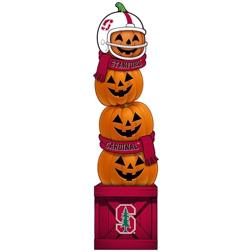 Fan Creations NCAA Stanford Cardinal 46-Inch Pumpkin Stacked Leaner with Helmet