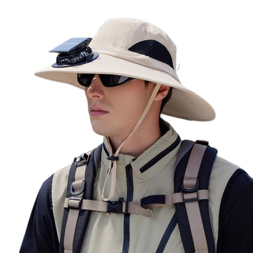 Casquette avec ventilateur intégré solaire contre la chaleur en outdoor
