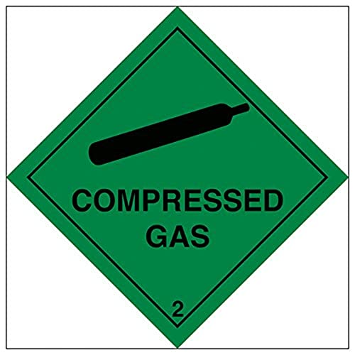 V Safety Hazard Diamond – Segnale Di Sicurezza Magnetico A Gas Compresso, 200 X 200 Mm