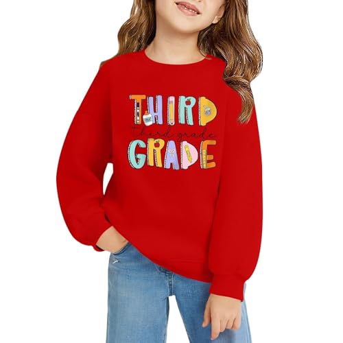 Third Grade Sweatshirts for Boys Girls First Day of School Sweatshirt Long Sleeve Crewneck Back to School Hoodies3