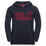 Kapuzenpullover Jack Wolfskin Kinder Modesto Hoody Kids Warmer Fleecepullover, Night Blue, 164