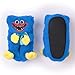 Poppy Playtime - Huggy Wuggy Fuzzy Plush Slippers (3D Body & Bow w/Embroidery, Unisex)-S