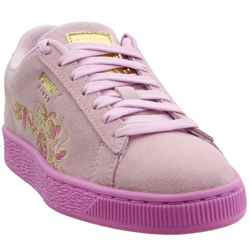 PUMA Kids Girls Suede Dragon Lace Up Sneakers Shoes Casual - Pink2
