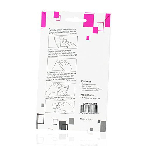 Reiko Lg Ls675 Two Pieces Screen Protector Screen Protector For Lg Ls675 - Retail Packaging - Clear #TOP4