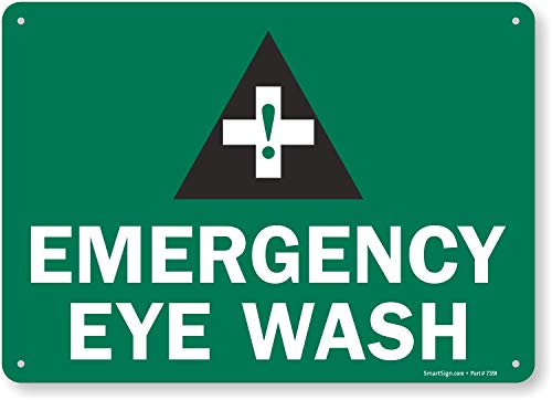 Panneau Emergency Eye Wash pour sécuriser les laboratoires et ateliers de mécanique
