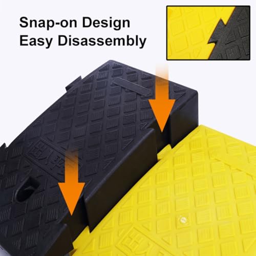 Rampa para bordillo portátil de plástico resistente 7.5 pulgadas miniatura 3