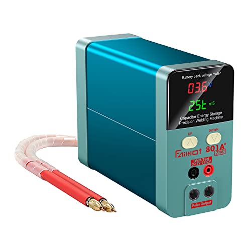 Battery Spot Welder, Faiuot 11.6 KW Capacitor Energy Storage Pulse Welding Machine, Portable Precision Spot Welding Equipment with 70A Welding Pen for Battery Pack Building