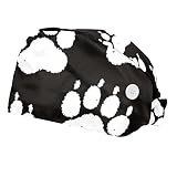 Eslifey Lot de 2 bonnets bouffants avec bouton pour queue de cheval - En coton - Bandeau chirurgical réglable - Motif patte de chat, Couleur 7, taille unique