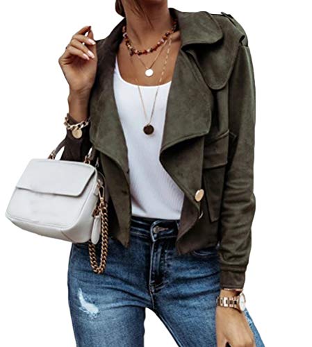 Onsoyours Damen Winter Revers Wollmantel Trench Jacke Parka Overcoat...