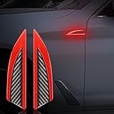 BLAKAYA Universal 2PCS Carbon Fiber Car Fender Stickers Decal Protection Car Side...