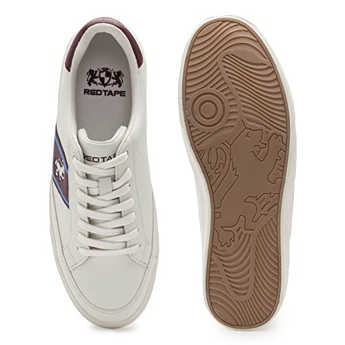 Image of Red Tape Casual Sneakers for Men | Stylish Sports Shoes with EVA Footbed, Lace-Up Closure, Lightweight Comfort & Sleek Design for Active Days White