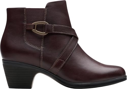 Clarks Women's Emily2 Henley Ankle Boots, Chocolate Leather, 9 - image 5