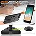 EMMPITU for iPhone 8 Plus Case, for iPhone 7 Plus Case, Built-in Kickstand Magnetic [Compatible with Magsafe] Translucent Protective Shockproof Phone Cover for iPhone 8 Plus/7 Plus 5.5 inch (Black)