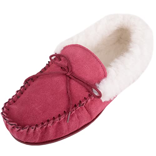 Preisvergleich Produktbild SNUGRUGS Damen Molly Moccasin, Purpurrot, 38 EU