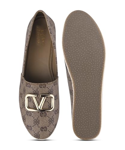 Image of JM LOOKS Women Slip On Platform Loafers with Buckle Detail Upper