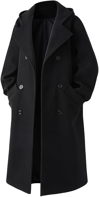 Mens Coat, Autumn/Winter, Long Duffel Coat, Cold Protection, Thick, Spring Clothes, Trench Coat, Casual, Soft, Commuting to Work, Business, Cold Protection