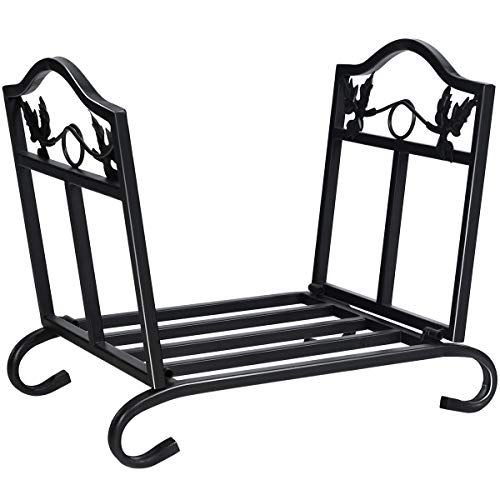 Happytools Portable Firewood Rack, Folding Heavy Duty Log Storage Rack Lightweight Suitable For Indoor Outdoor, Fire Wood Holder Stacker For Fireplace Stove Fire Pit #TOP7