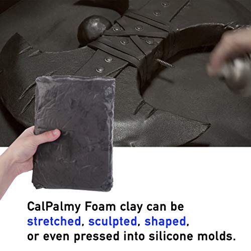 Image of 1.1lb Moldable Cosplay Foam Clay (Grey) - High Density for Intricate Designs | Air Dries to Perfection for Cutting with a Knife or Rotary Tool, Sanding or Shaping